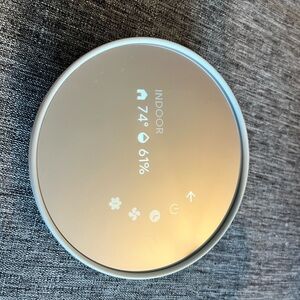 Nest thermostat with backing